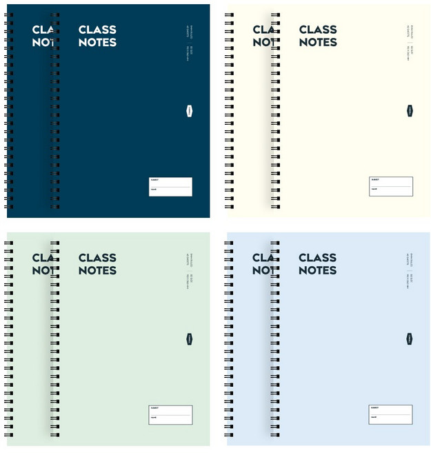 페이퍼릿 코넬 노트 100g, 40매, 8개, 혼합색상