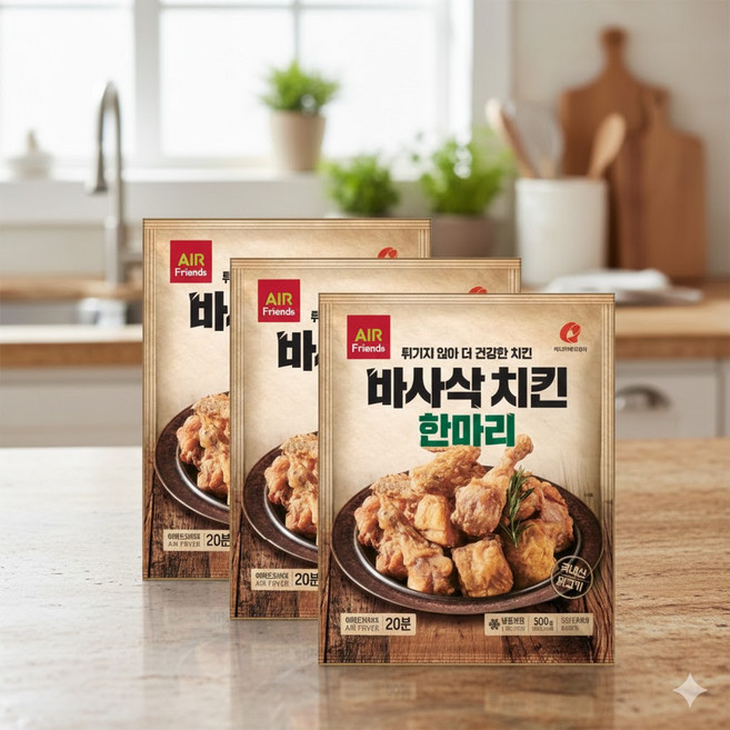 [마니커에프앤지] 바사삭치킨 한마리 500g x 3봉, 3개
