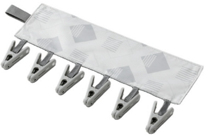 양말 빨래집게 건조대 휴대용 접이식 집게, 그레이, 1개