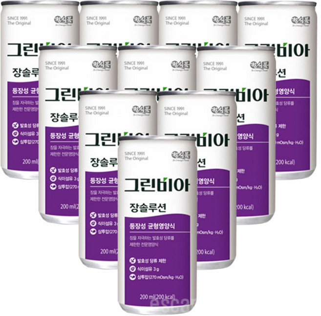 그린비아 장솔루션 200mlx10개, 1세트, 2L