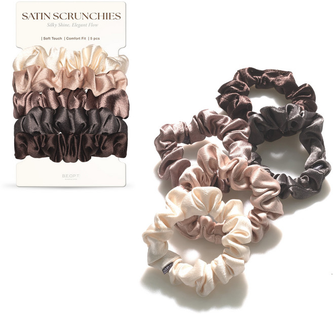 비옵트 새틴 헤어 스크런치 5P