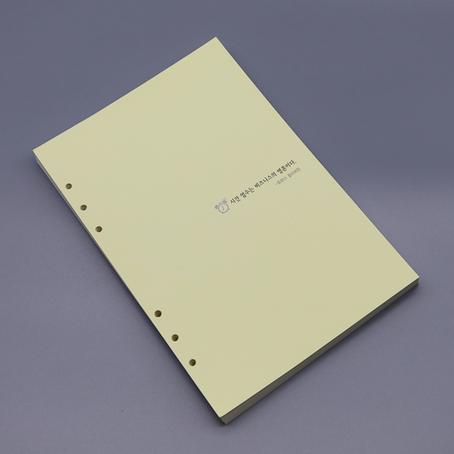 [원빈다이어리] 2026년 6공 다이어리 속지 / 48절 수첩 속지, 노트식