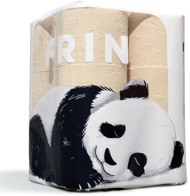 [FRIN] 먼지 줄인 프린 대나무 화장지 (더마테스트 인증 3겹), 1개, 12롤, 33m