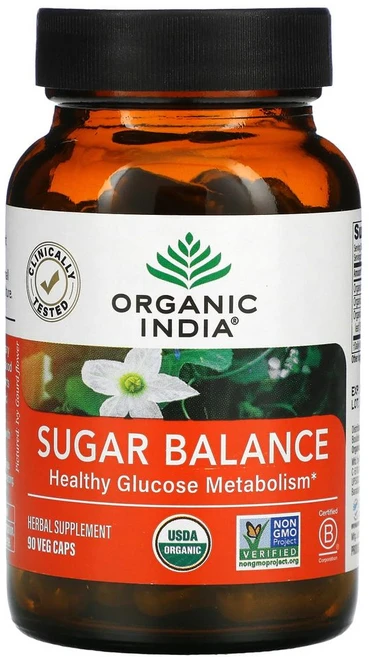 Organic India 슈가밸런스 90정 2병 블러드슈가, 2개, 상품 - 쿠팡