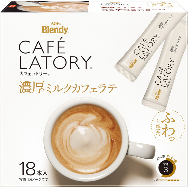블랜디 카페 라토리 진한 밀크 카페라떼, 6개, 18개입, 10.5g