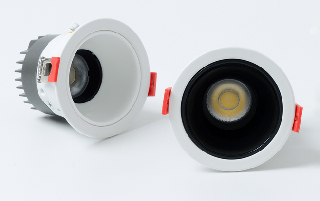 포유 LED 레어 COB 8cm 매입등 8W KS 75mm 다운라이트 플리커프리 안티글레어, 1개, 백색 주백색