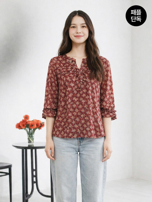 마르조 마르조 1종 프릴네크 블라우스_MBMFT508