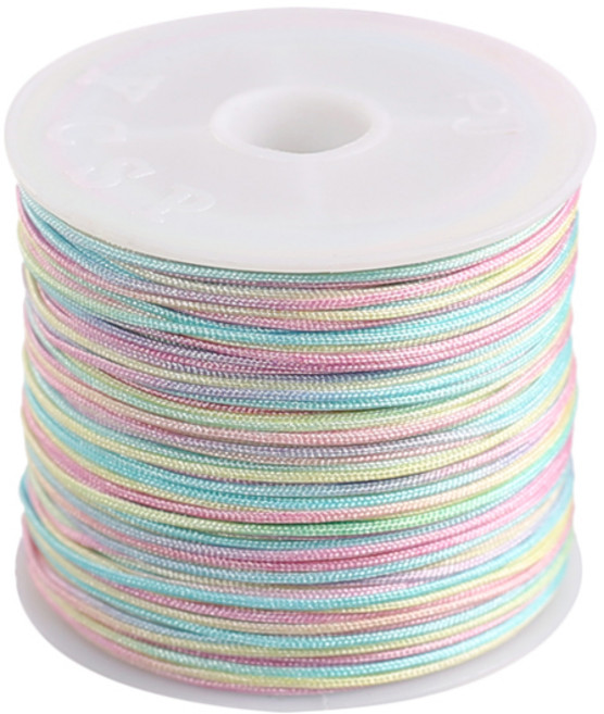 [모핸] 0.8mm 그라데이션 믹스 매듭실, 믹스-24, 2개