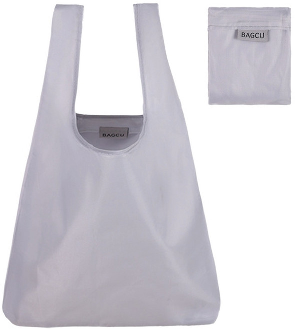 BAGGU 牛津布條紋摺疊環保購物袋 48x36公分