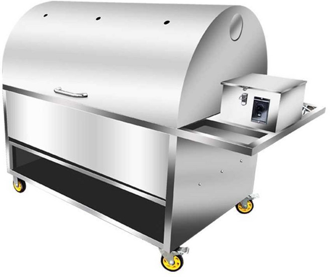 스테인레스 통돼지바베큐기계 회전 바비큐 캠핑장 기계, 상세페이지 참고, 두마리형(유연)+고급모터