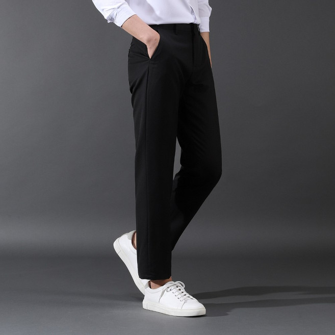 후앙스 2단 기장 세미 슬림 옆밴딩 스판 정장 슬랙스 GZCP-5209