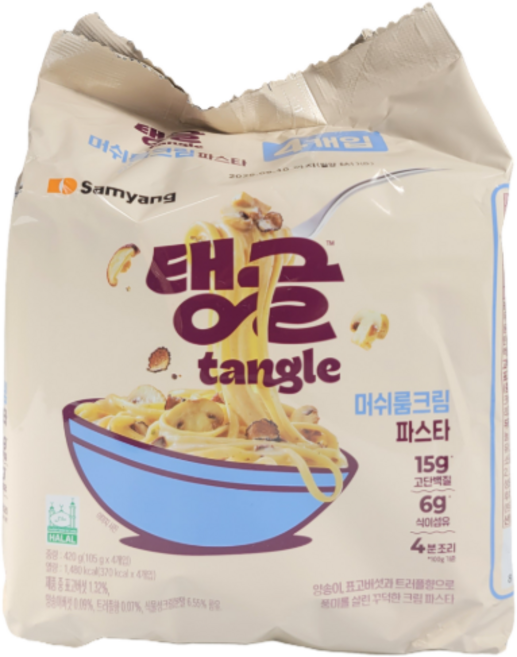삼양 탱글 머쉬룸크림파스타 105g, 8개