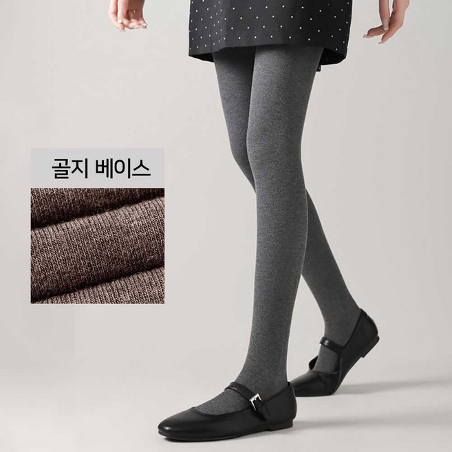 에이블탑 골지타이즈 봄 가을 팬티 유발 면 스타킹 n348