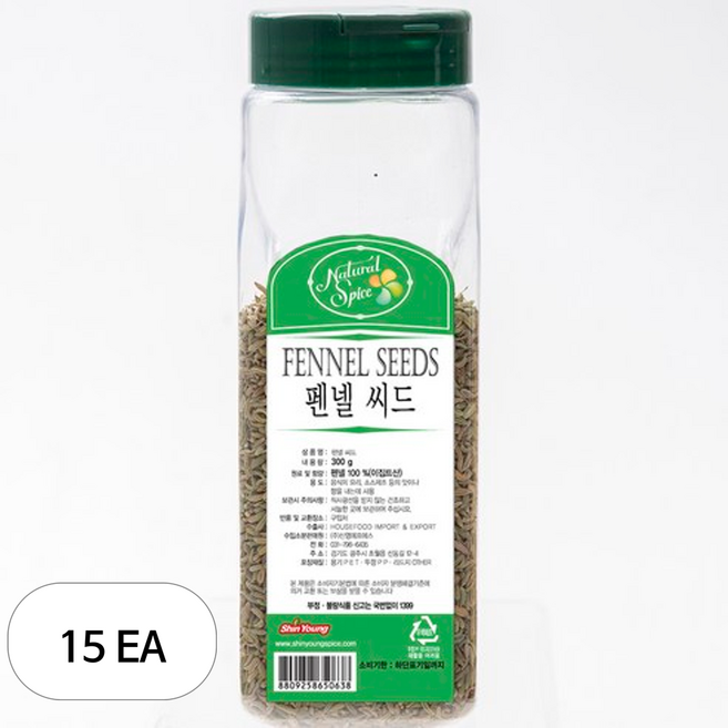 내츄럴스파이스 펜넬 씨드, 300g, 15개