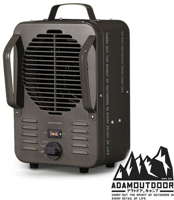 ADAMOUTDOOR 鋼鐵風格雙功率電暖器 EH-CLAS5010 黑色