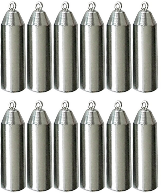 쎈피싱 대용량 회전고리 강철 봉돌 추, 1개, 12개입