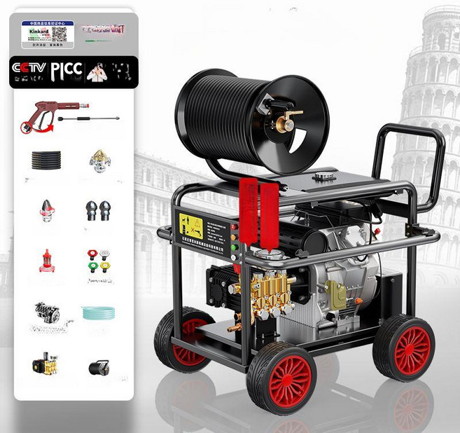 [unclehome4989] 배관고압청소 고압세척 강력한전진세척, 이중 80L 700mm 380kg 50m, 기본 모델명/품번