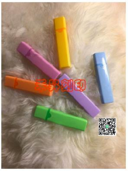 多色造型印章組 輕巧手帳裝飾印章 清晰持久 簡單易用, 紫墨~加框, 1個