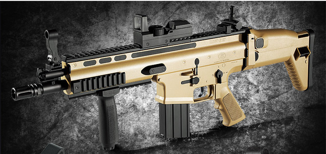 FN SCAR-L TAN 전동건/BLACK/비비탄총/스카 전동건, FN SCAR TAN 전동건 (17410), 1개