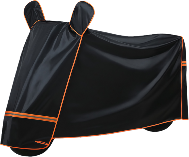 정싱 오토바이 방수 커버 옥스포드 자전거 빅사이즈, 블랙