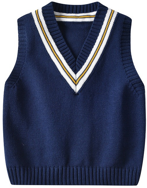 크리스탈하우스 남아 여아 주니어 스쿨룩 V넥 니트 조끼 [285]