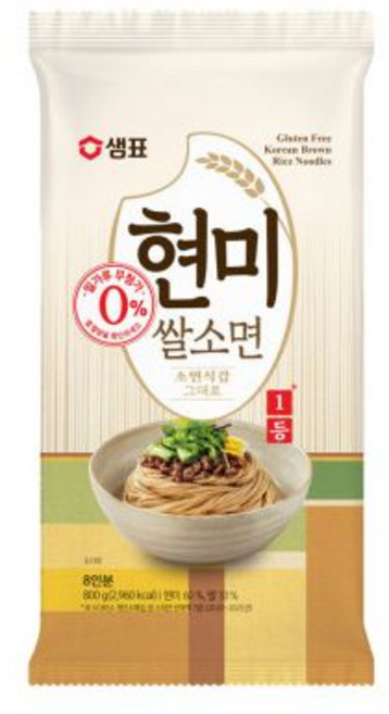 샘표 현미쌀소면 800g. x 3개, 800g
