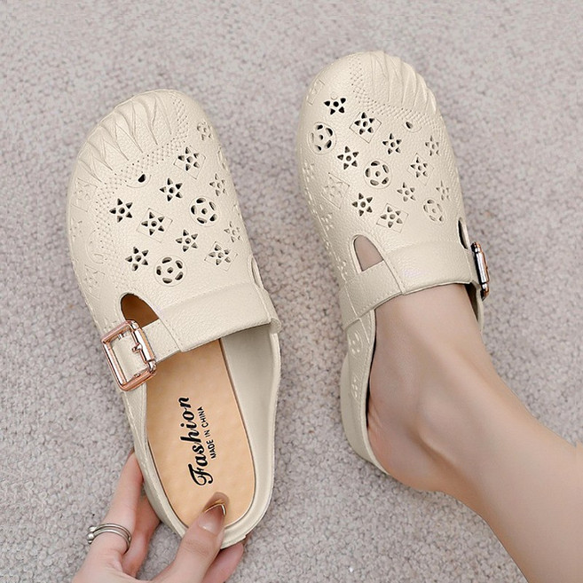 Modern Fashion 여성 방수 통기성 뮬 블로퍼 스트랩 슬리퍼 X123