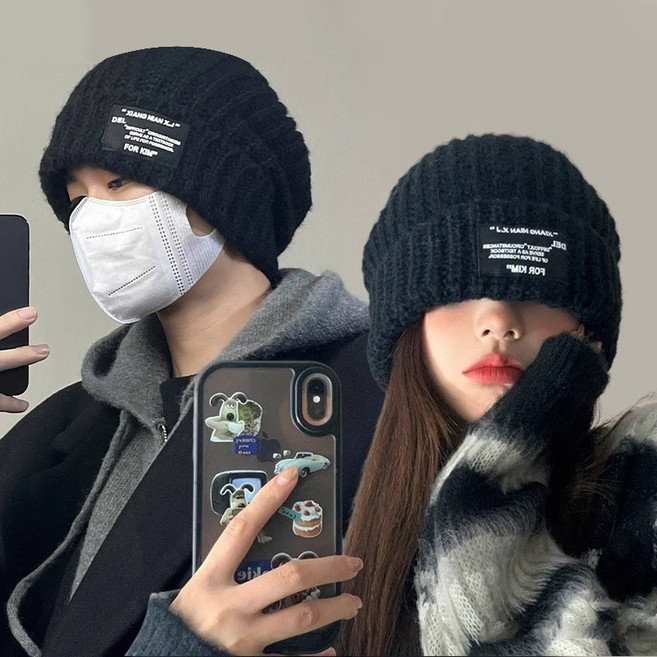 AONA 남녀공용 빅사이즈 방한 대두 비니