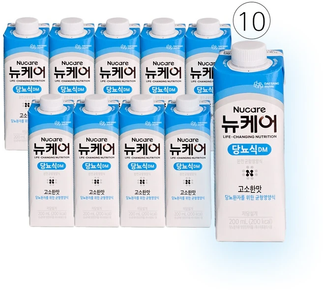 뉴케어 당뇨식DM *당뇨환자*를 위한 한끼음료 (10일분) 200ml*10개, 200ml, 10개 - 쿠팡