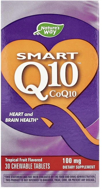 Nature's Way Smart Q10™ 열대 과일 100mg 츄어블 30정, NaturesWaySmartQ10열대과일100mg츄어블, 1개 - 쿠팡