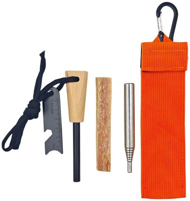 파이어스틱 마그네슘 재난 캠핑 부싯돌 생존 키트, 1세트, 혼합색상