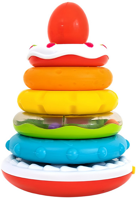 WinFun 亮晶晶蛋糕環疊疊樂, 混色, 1組