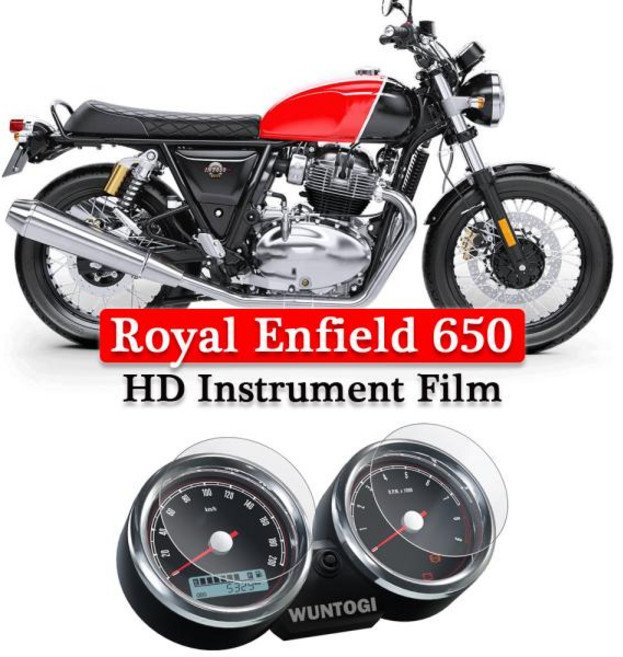 오토바이시트커버 호환 대시보드 스크린 로얄 엔필드 650 인터셉터 콘티넨탈 GT HD 스크래치 방지 보호 필름