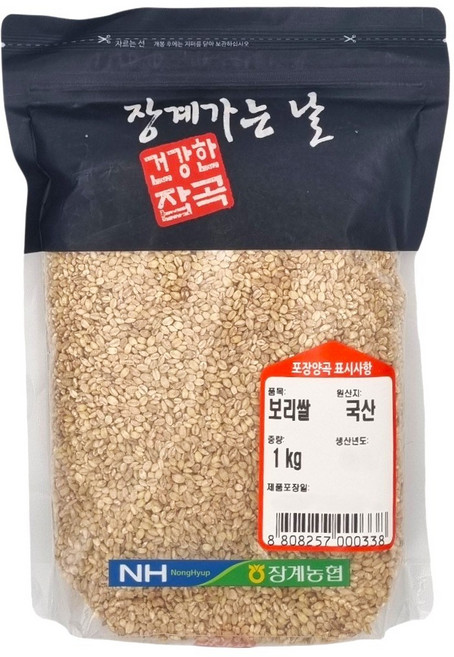 [농협] [25년산] 장수 장계농협 국산 보리쌀, 1개, 1kg