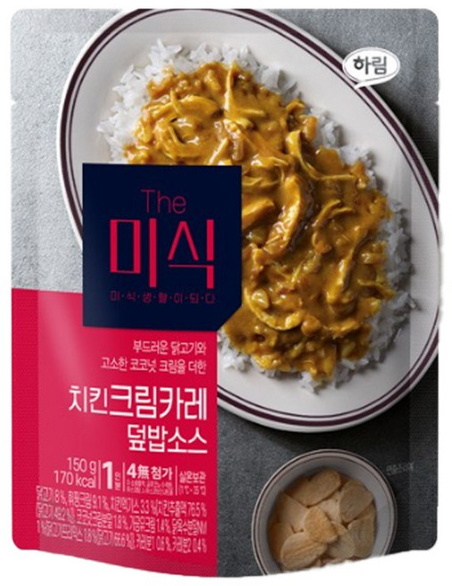 더미식 치킨크림카레 덮밥소스, 15개, 150g
