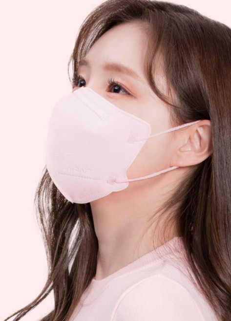 에어에이드 새부리형 2D 마스크 중형 KF94, 5개입, 8개, 핑크