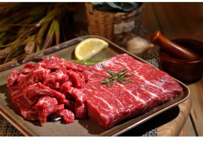 [안동청년]1++등급 한우 국거리 200g 400g 국내산 국거리용, 1++등급 한우 국거리 400g, 1개