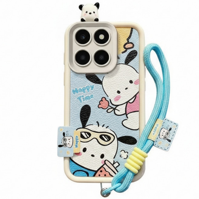 갤럭시 A16 A17 귀여운 캐릭터 피규어 스트랩 핸드폰케이스 D489
