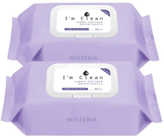 저는 깨끗한 세탁 건조기 시트 총 160장80ct x 2 우아한 등나무 향 탈취 및 정전기 제어를 위한 촉촉한 섬유 유연제 시트입니다