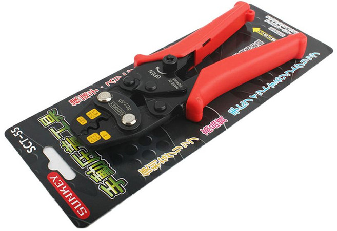 터미널 스트리퍼 전선 퀵터미널 라쳇 압착기 SCT-55, 1개