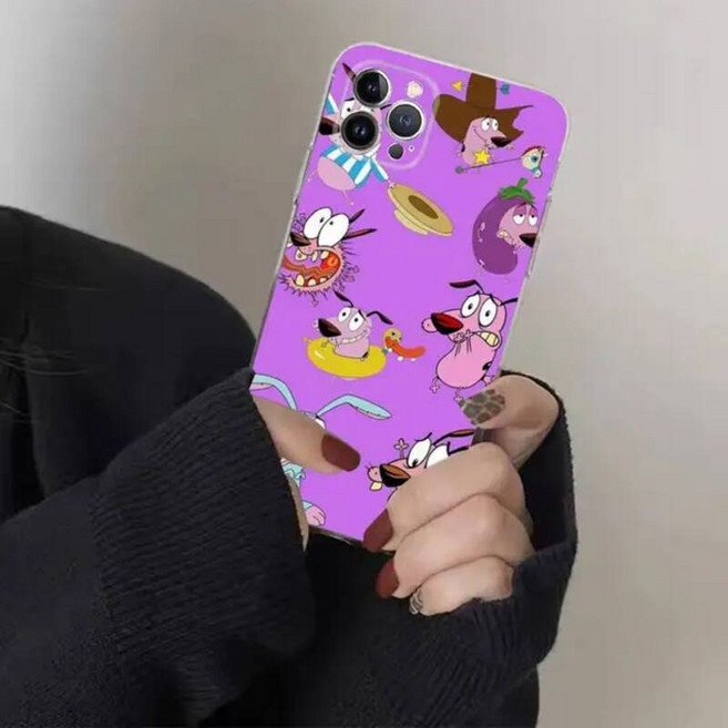 펫드라이룸 강아지 애견 드라이기 Funda-iPhone 14 11 12 13 미니 프로 XS 맥스 커버 6 7 8 플러스 X XR SE 만화 용기 겁쟁이 전화 케이스, For iphone 13 mini, a12