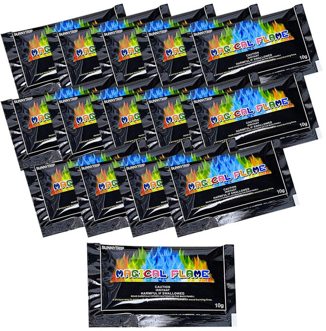 써니트립 매직파이어 오로라 불멍 가루 10g, 15개