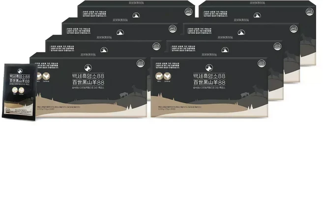 백세흑염소88 자연방목형 흑염소+오골계닭발+우슬을 한 번에 8개월분 유니바이오, 1개, 50g
