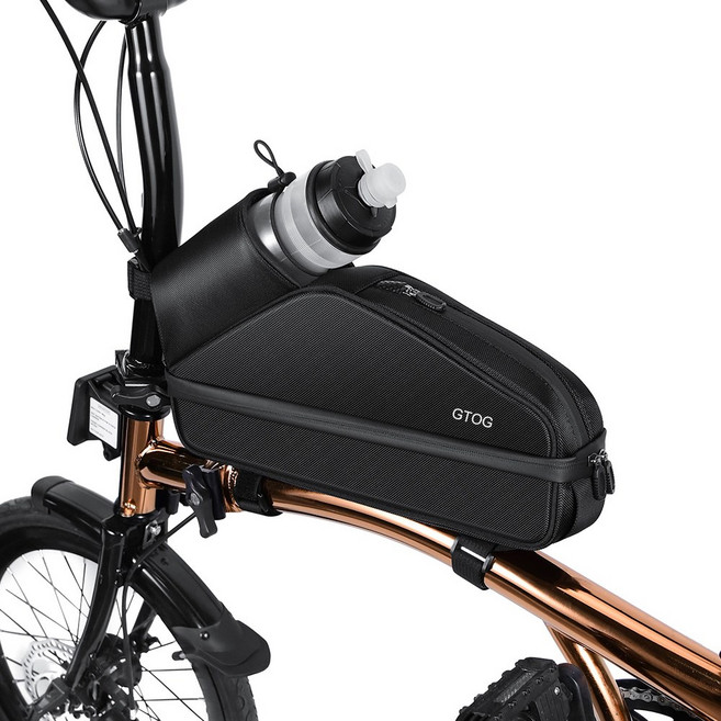GTOG Brompton 자전거 가방 접이식 자전거 가방에는 주전자 주머니가 있다 Brompton 자전거 부품, 1개, 검정