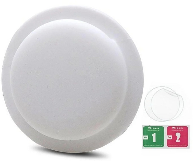 자전거 에어태그 마운트 물통케이지, 스티커형 케이스 흰색