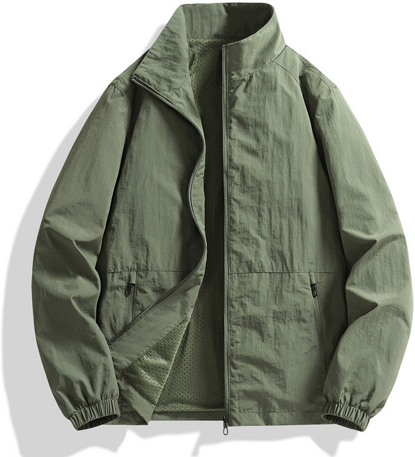 FATTYS 남성 봄가을 빅사이즈 바람막이 루즈핏 심플 데일리 자켓