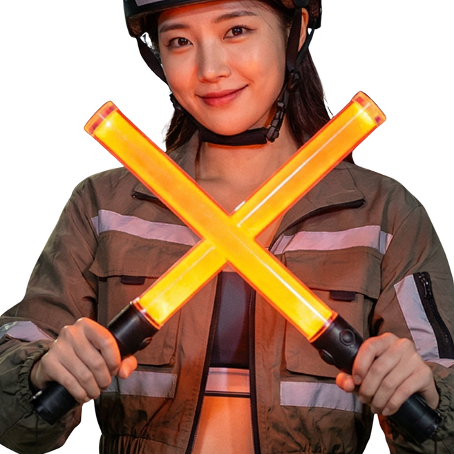 하이엔드 4기능 경광봉 지시봉 자석 기초방수, 레드, 1개