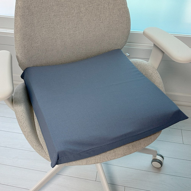 똥꼬샵 순면 린넨 방석커버 카페 사무실 거실 애견 쇼파 식탁, 블루(45x45cm)