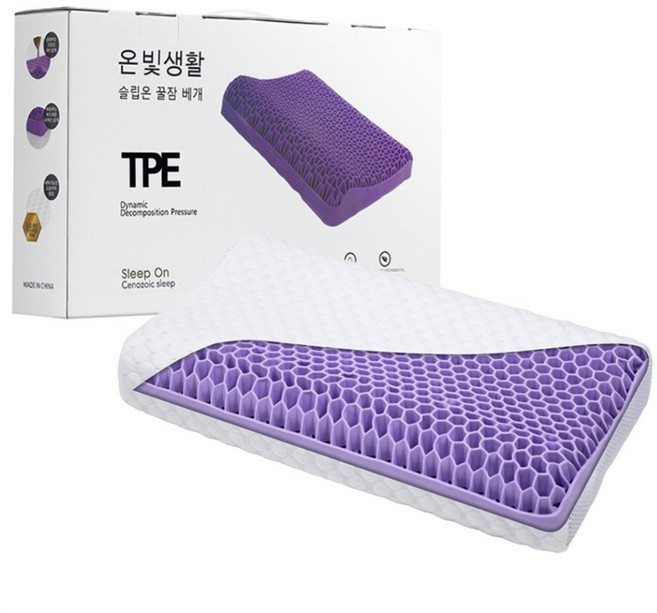 온빛 TPE 슬립온 베개 고급커버 증정, 1개