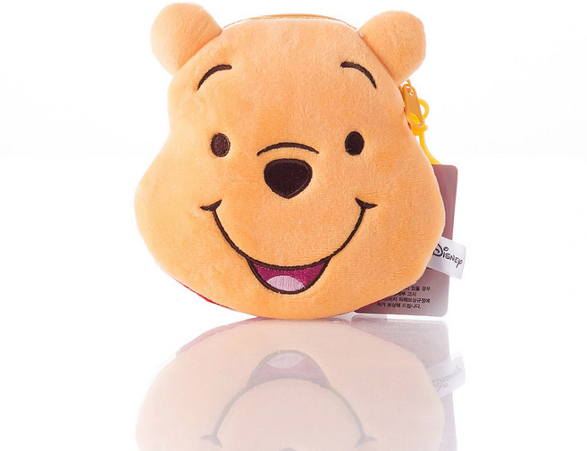 디즈니 곰돌이푸 캐릭터 카드 동전 지갑 파우치